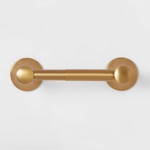 Threshold Casual Toilet Paper Holder in Brass